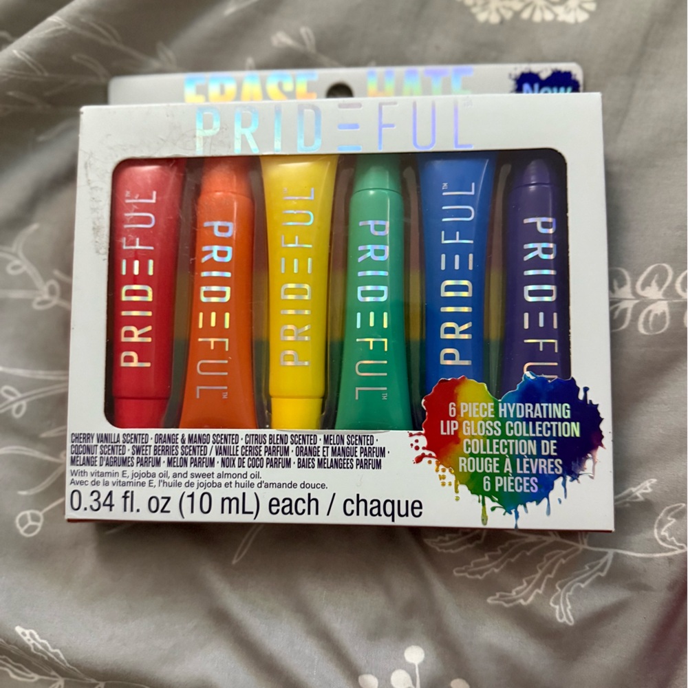 Prideful Rainbow Lip Gloss Set